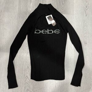 Bebe turtleneck black sweater